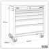 Sealey AP3606BE Superline Pro Black Edition Rollcab with 6 Soft Close Drawers 915mm