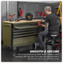 Sealey AP5210KBE Superline Pro Mobile Trolley with Wooden Worktop & Power Bar 10 Drawer 1320mm