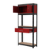 Sealey AP830R Shelving Unit 4-Tier with Cupboard & Drawer