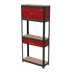 Sealey AP830R Shelving Unit 4-Tier with Cupboard & Drawer