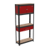 Sealey AP830R Shelving Unit 4-Tier with Cupboard & Drawer
