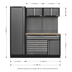 Sealey APMSSTACK10W Superline Pro Storage System with Pressed Wood Worktop 1.96m
