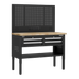 Sealey APMWB50COMBO2W Superline Pro Modular Workbench with 4 Drawers Wooden Worktop 1265mm