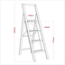 Sealey APSL4 Aluminium Professional Folding Step Ladder 4-Step 150kg Capacity - EN 1483