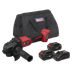 Sealey CP20VAGBKIT SV20 Series 115mm Cordless Angle Grinder Kit 20V 4Ah - 2 Batteries