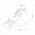 Sealey CV127 Commercial Wheel Chock with Bracket