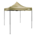 Dellonda DG126 Premium 2x2m Pop-Up Gazebo, Heavy Duty, PVC Coated, Water-Resistant Fabric, Supplied with Carry Bag, Rope, Stakes & Weight Bags - Beige Canopy