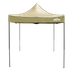 Dellonda DG126 Premium 2x2m Pop-Up Gazebo, Heavy Duty, PVC Coated, Water-Resistant Fabric, Supplied with Carry Bag, Rope, Stakes & Weight Bags - Beige Canopy