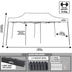 Dellonda DG138 Premium 3x6m Pop-Up Gazebo, Heavy Duty, PVC Coated, Water-Resistant Fabric Supplied with Carry Bag, Rope, Stakes & Weight Bags - Beige Canopy