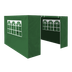 Dellonda DG144 Premium Side Walls/Doors/Windows for Gazebo/Marquee, Fits 2 x 2m Models - Dark Green