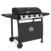 Dellonda DG15 4 Burner Gas BBQ Grill with Piezo Ignition & Thermometer