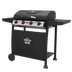 Dellonda DG15 4 Burner Gas BBQ Grill with Piezo Ignition & Thermometer