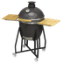 Dellonda DG159 Deluxe 22"(56cm) Ceramic Kamado Style BBQ with Wheeled Stand
