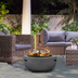 Dellonda DG189 Round MgO Fire Pit with BBQ Grill & Safety Mesh Screen 60cm - Dark Grey