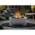 Dellonda DG190 Round MgO Fire Pit with BBQ Grill & Safety Mesh Screen 75cm - Light Grey
