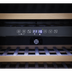 Baridi DH118 57 Bottle Built-In Dual Zone Wine Cooler with Beech Wood Shelves & LED Light - Black