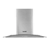 Baridi DH128 Curved Glass Cooker Hood with Carbon Filters & LED Lights 60cm - Stainless Steel