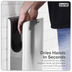 Baridi DH150 Hand Dryer with HEPA Filter & Auto-Sensor 1750W/230V - Silver