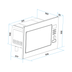 Baridi DH197 Integrated Microwave Oven with Grill 25L Capacity 900W - Stainless Steel
