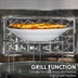 Baridi DH197 Integrated Microwave Oven with Grill 25L Capacity 900W - Stainless Steel