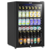 Baridi DH223 Undercounter Drinks, Beer & Wine Fridge with LED Light 115L - Black