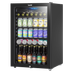 Baridi DH223 Undercounter Drinks, Beer & Wine Fridge with LED Light 115L - Black