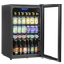 Baridi DH223 Undercounter Drinks, Beer & Wine Fridge with LED Light 115L - Black