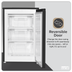Baridi DH251 55cm Undercounter Freezer with Adjustable Thermostat, 85L - Black