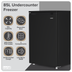 Baridi DH251 55cm Undercounter Freezer with Adjustable Thermostat, 85L - Black