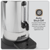Baridi DH269 Hot Water Boiler/Tea Urn 10L Capacity, Stainless Steel