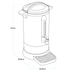 Baridi DH270 Hot Water Boiler, Tea Urn, 20L Capacity, Stainless Steel