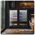 Baridi DH272 Back Bar Drinks Fridge/Cooler with Double Hinged Door & Security Lock 190L - Black