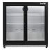 Baridi DH273 Back Bar Drinks Fridge/Cooler with Double Sliding Door & Security Lock 190L - Black