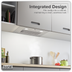 Baridi DH284 Cooker Hood with 5-Layer Filter 52cm - Stainless Steel