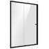 Baridi DH295 Sliding Shower Door 1200 x 1850mm, 6mm Tempered Glass, Reversible - Black