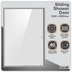 Baridi DH295 Sliding Shower Door 1200 x 1850mm, 6mm Tempered Glass, Reversible - Black