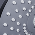 Baridi DH315 Thermostatic Shower Mixer Set, 20cm Round Head, Adjustable Rail - Black