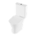 Baridi DH332 Close-Coupled Toilet with Soft Close Seat, Dual Flush Cistern & Rimless Flush - White