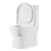 Baridi DH333 Close-Coupled Toilet with Soft Close Seat, Dual Flush Cistern & Rimless Flush - White