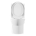 Baridi DH333 Close-Coupled Toilet with Soft Close Seat, Dual Flush Cistern & Rimless Flush - White