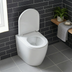 Baridi DH334 Back-to-Wall Toilet with Soft Close Seat & Rimless Flush - White