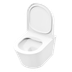 Baridi DH335 Wall Hung Toilet with Soft Close Seat & Rimless Flush - White