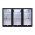 Baridi DH336 Back Bar Drinks Fridge/Cooler with Triple Hinged Door & Security Lock 307L - Black