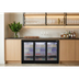 Baridi DH337 Back Bar Drinks Fridge/Cooler with Triple Sliding Door & Security Lock 307L - Black