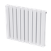 Baridi DH350 Horizontal Radiator Contemporary Double Flat Panel Design 600 x 700mm - White