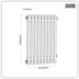 Baridi DH352 Horizontal Radiator Contemporary Double Flat Panel Design 600 x 1190mm – White