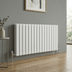 Baridi DH352 Horizontal Radiator Contemporary Double Flat Panel Design 600 x 1190mm – White