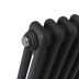 Baridi DH365 Horizontal Traditional 2 Column Radiator 600 x 1147mm - Black