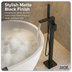 Baridi DH401 Freestanding Bath Mixer Tap with Shower - Matt Black