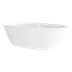 Baridi DH415 Double-Ended Slim Rim Bath with Overflow System 140cm - Gloss White